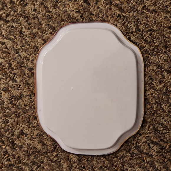 3 Small Vintage Decorative Snack Tin Trays - Picture 4 of 10